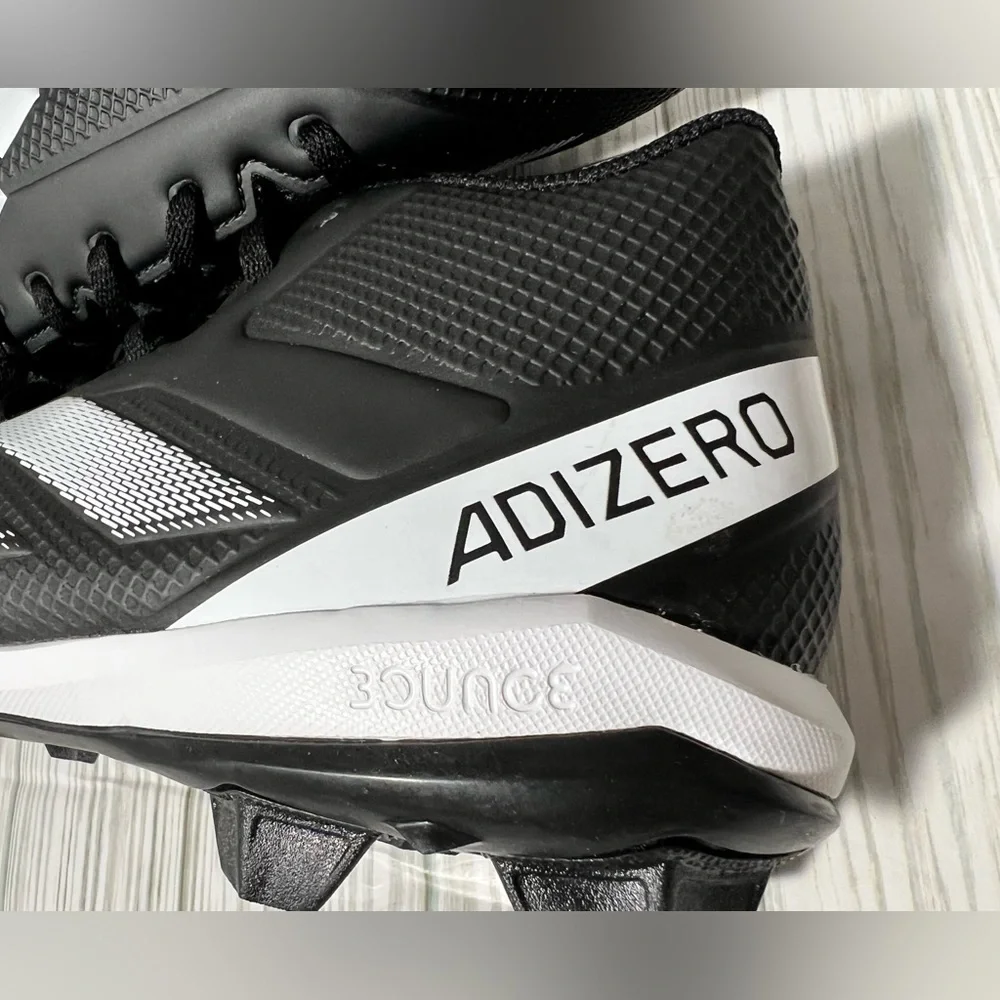 Adidas‎ Adizero impact .2 molded rubber men’s football cleats IF5102 black 11.5